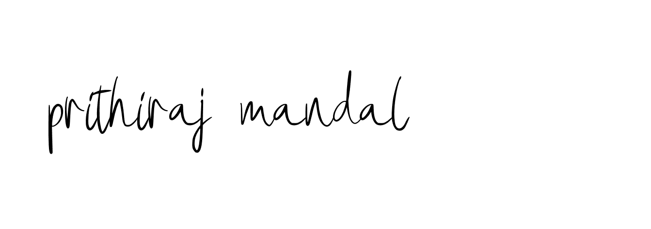 Signature of prithiraj-mandal