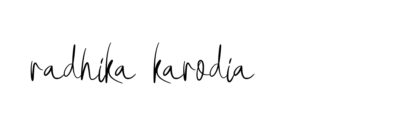 Signature of radhika-karodia