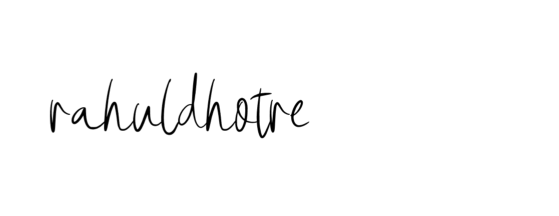 Signature of rahuldhotre