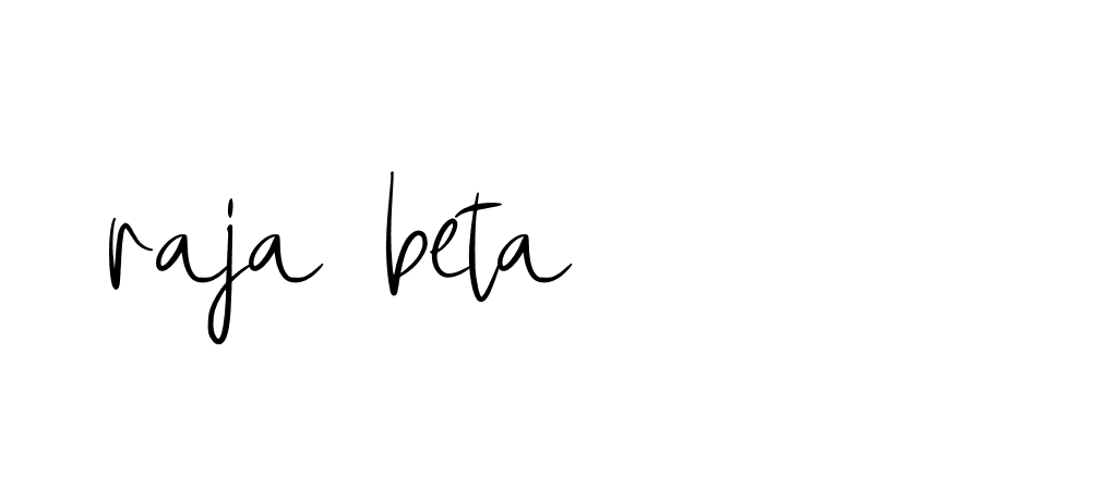 Signature of raja-beta