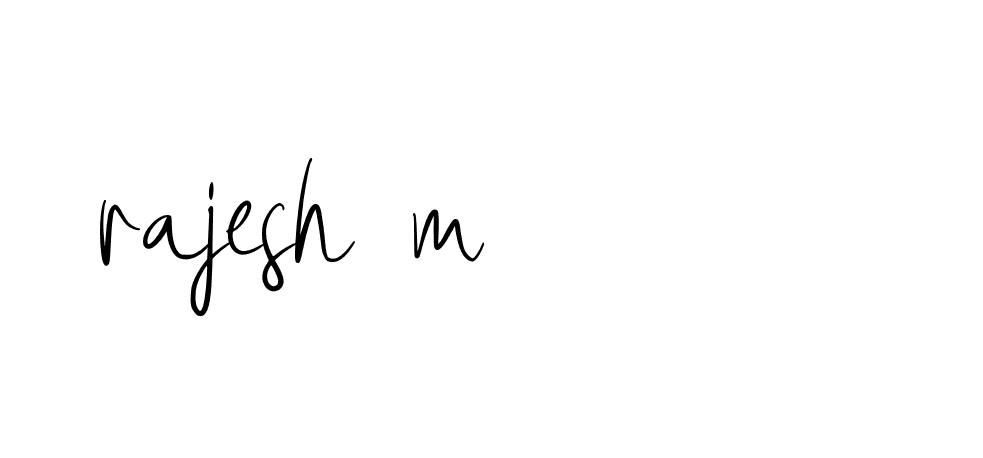 Signature of rajesh-m