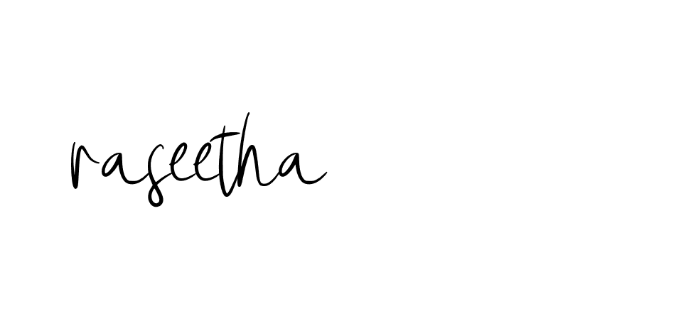 Signature of raseetha