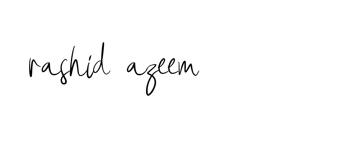 Signature of rashid-azeem