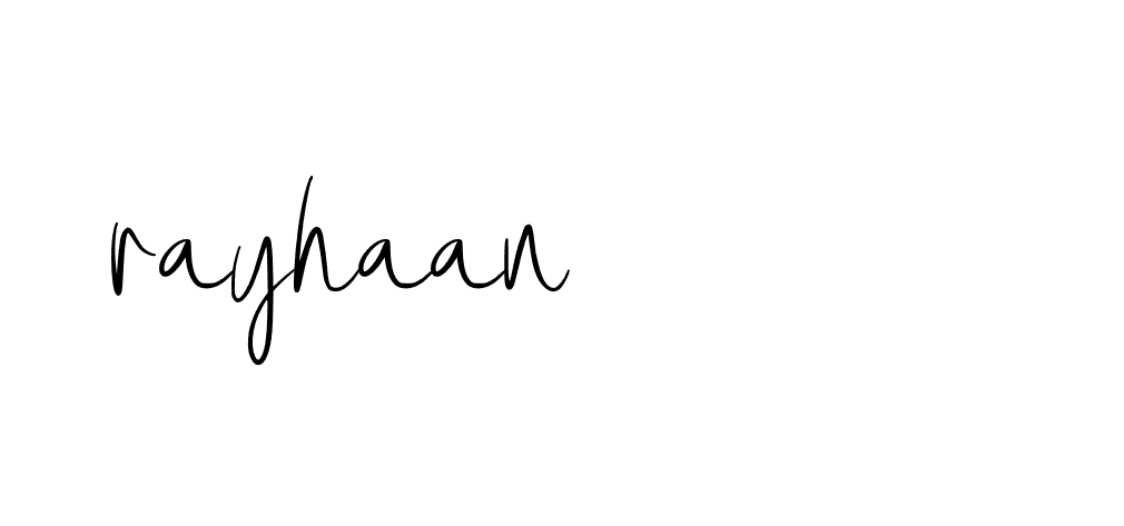 Signature of rayhaan