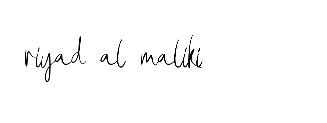 Signature of riyad-al-maliki