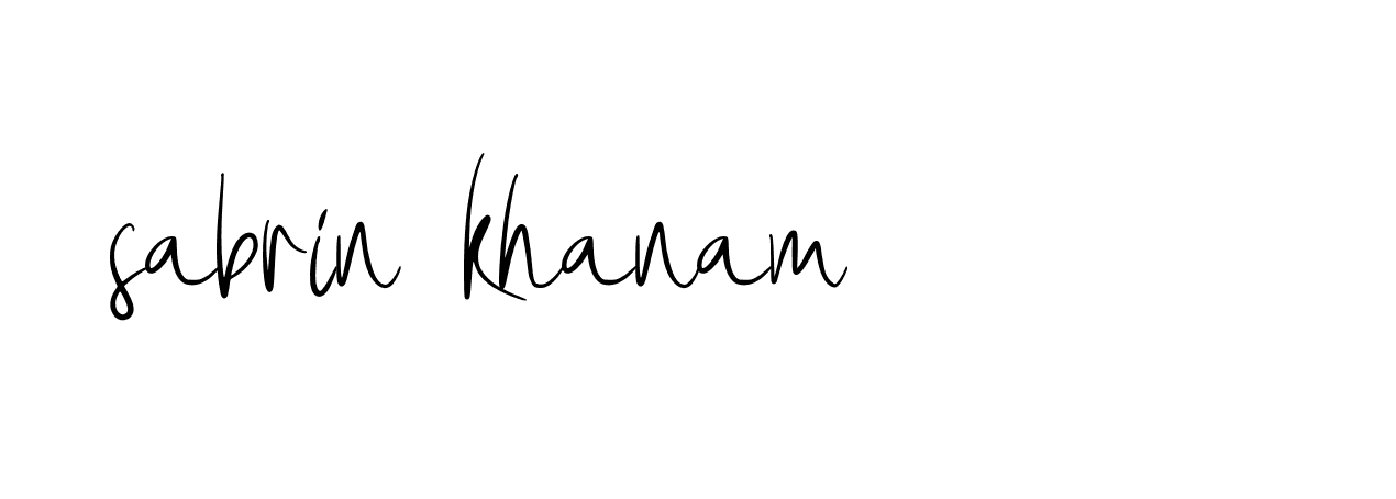 Signature of sabrin-khanam