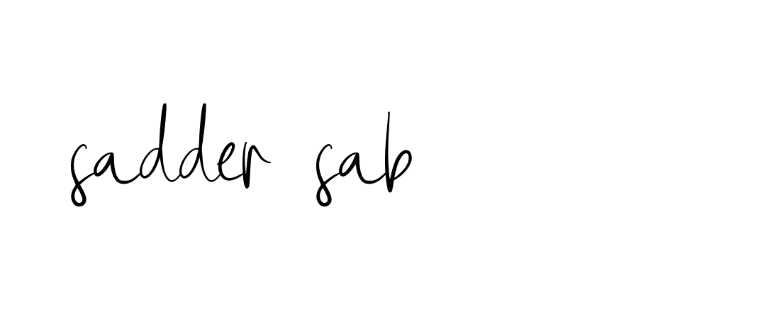 Signature of sadder-sab