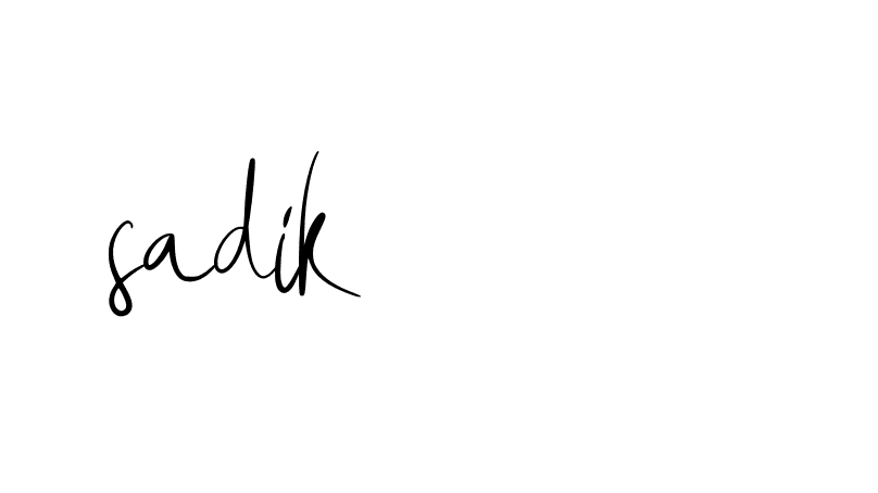 Signature of sadik