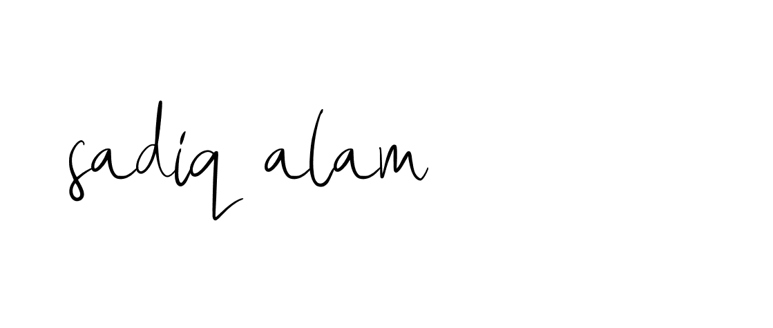 Signature of sadiq-alam