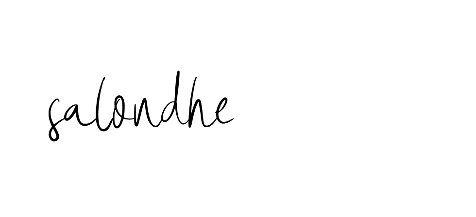 Signature of salondhe