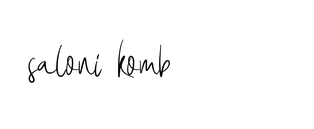 Signature of saloni-komb