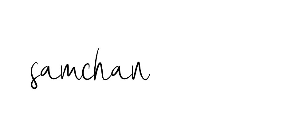 Signature of samchan