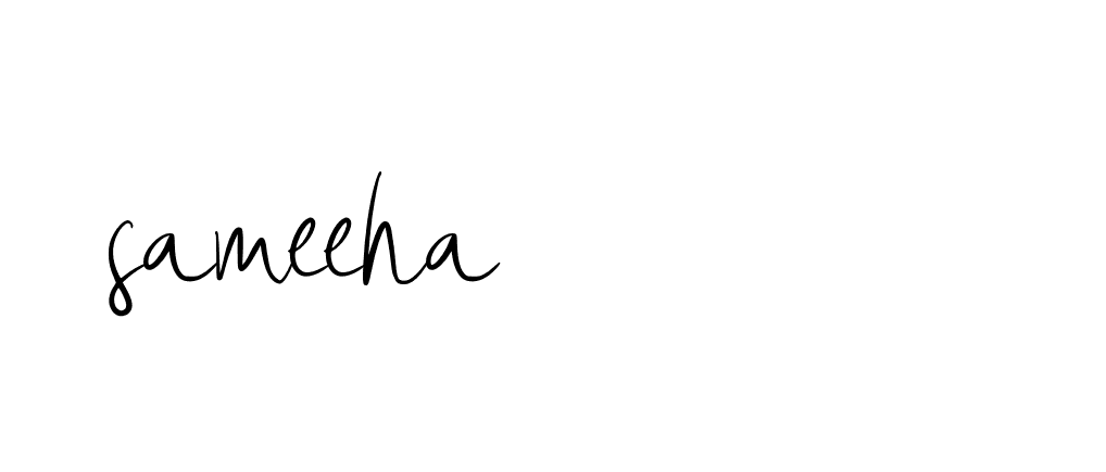 Signature of sameeha-