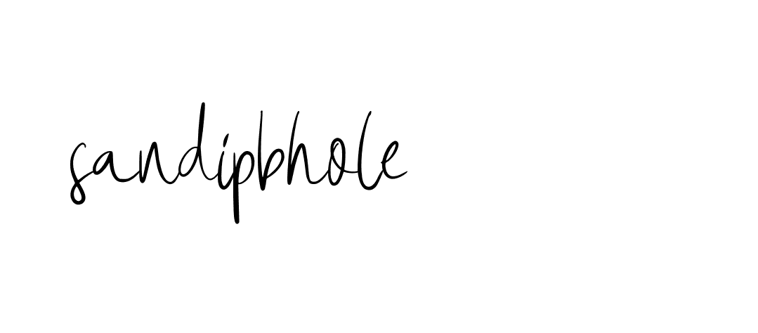 Signature of sandipbhole