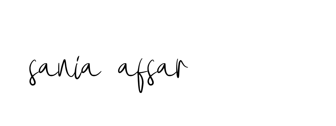 Signature of sania-afsar