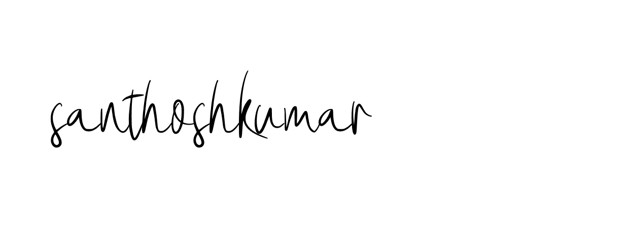 Signature of santhoshkumar