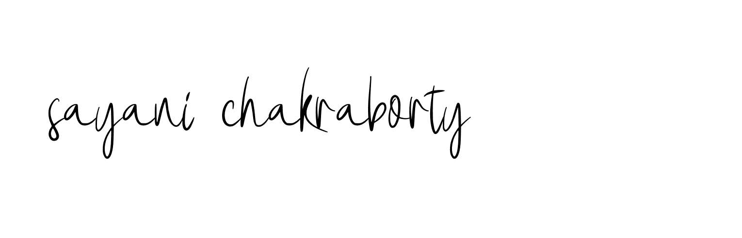 Signature of sayani-chakraborty-