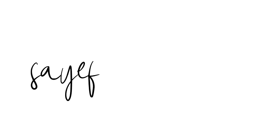 Signature of sayef