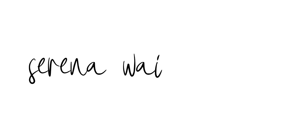 Signature of serena-wai