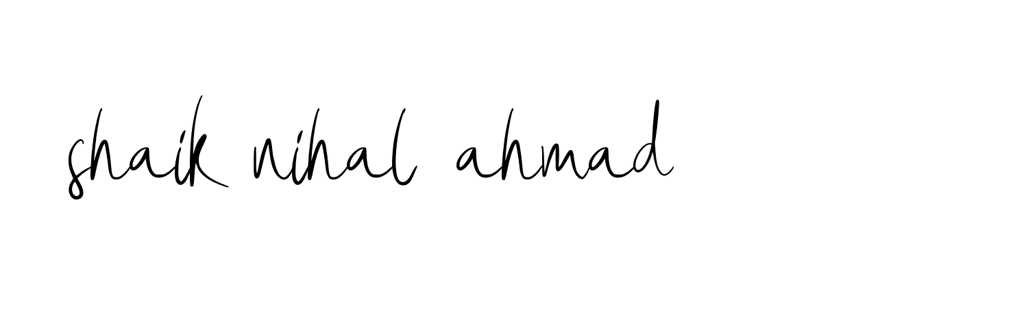 Signature of shaik-nihal-ahmad