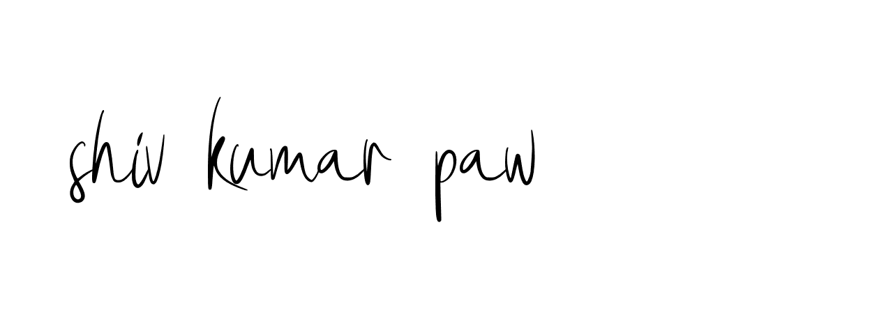 Signature of shiv-kumar-paw