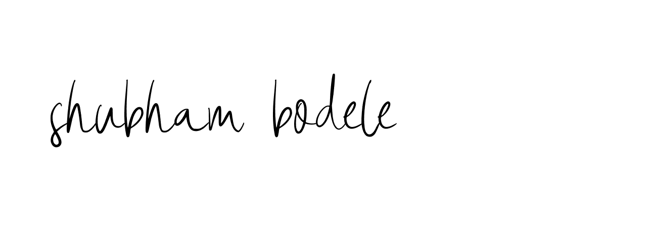 Signature of shubham-bodele