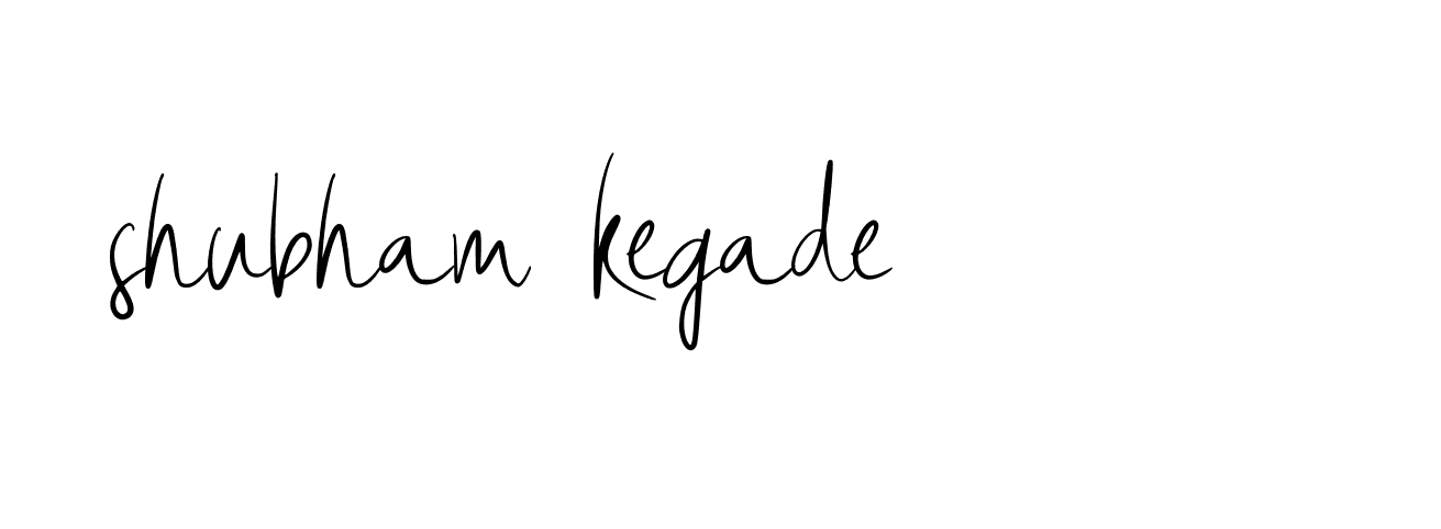 Signature of shubham-kegade