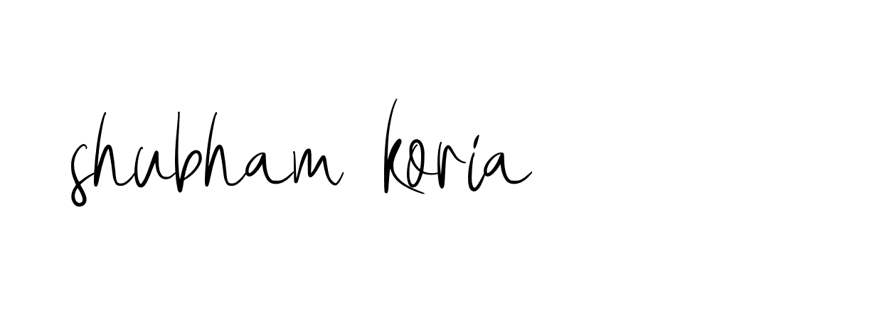 Signature of shubham-koria