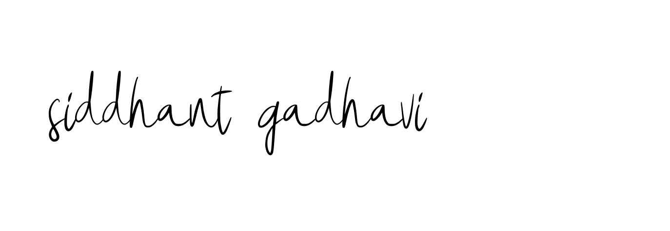 Signature of siddhant-gadhavi