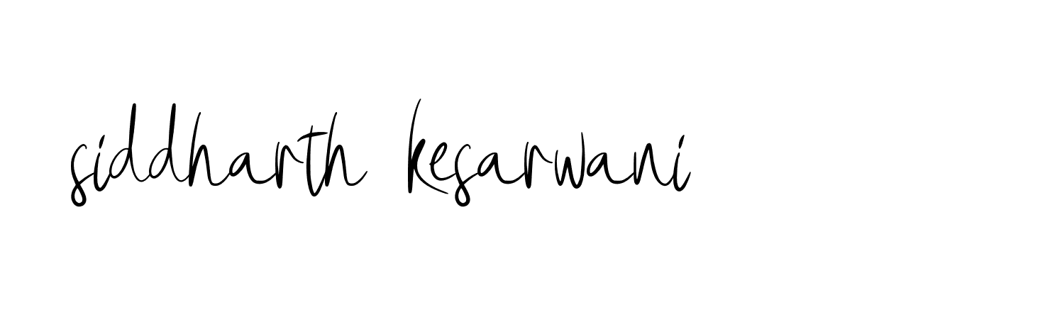 Signature of siddharth-kesarwani