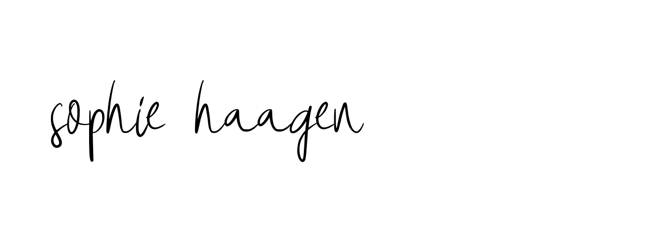 Signature of sophie-haagen-