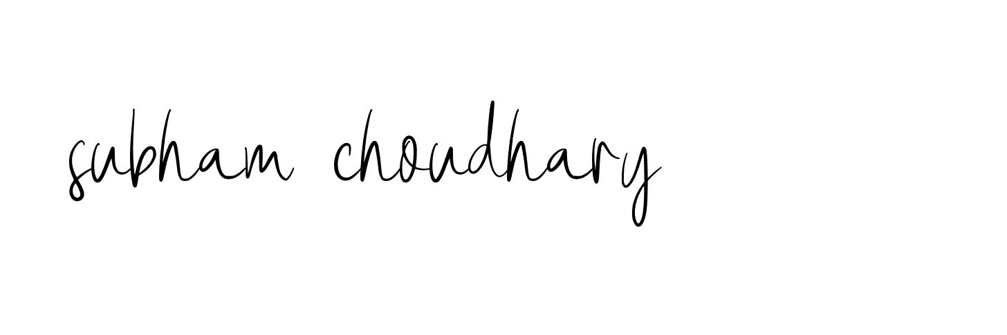 Signature of subham-choudhary