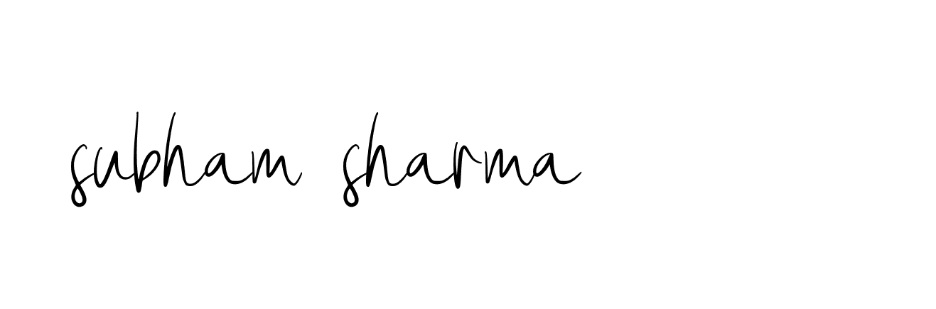 Signature of subham-sharma