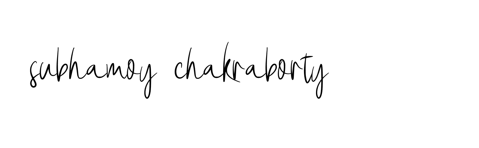 Signature of subhamoy-chakraborty