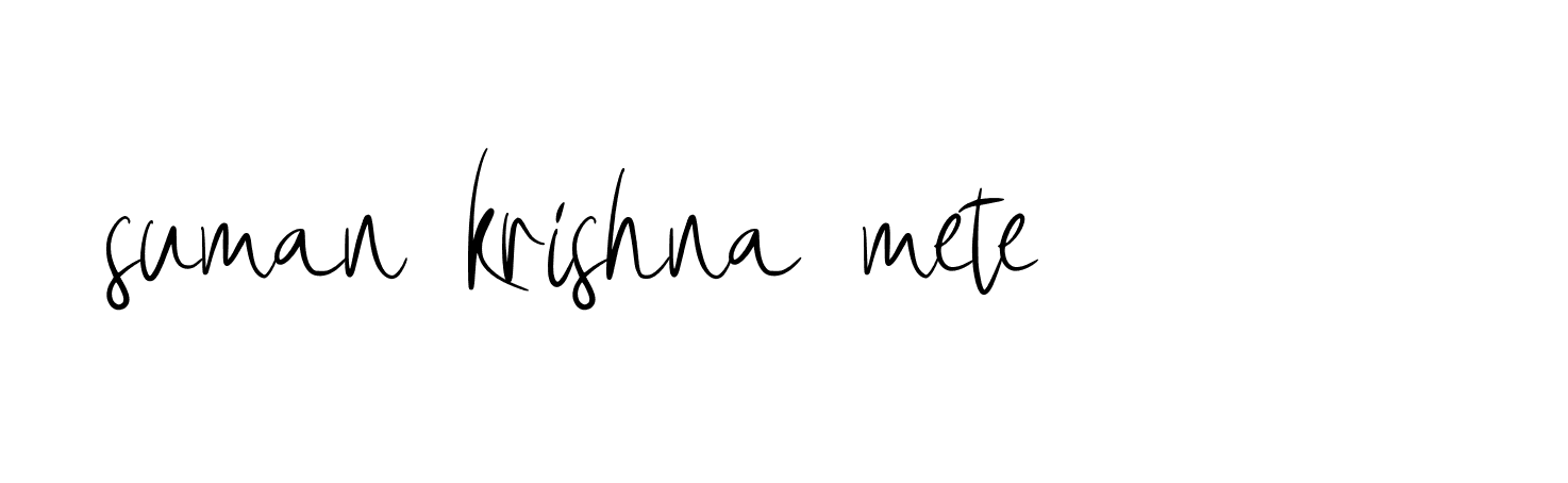 Signature of suman-krishna-mete