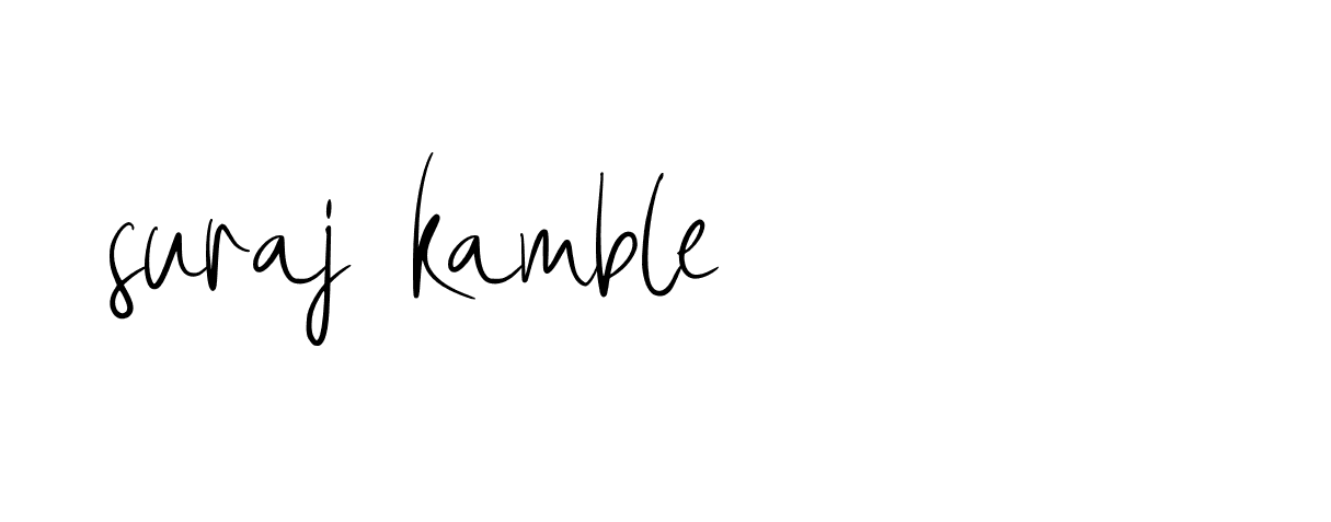 Signature of suraj-kamble-