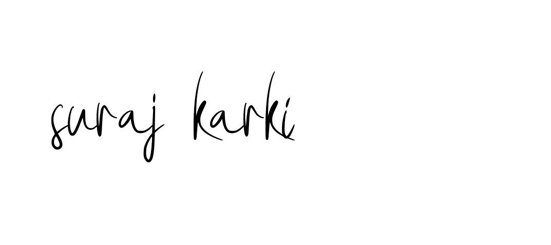 Signature of suraj-karki