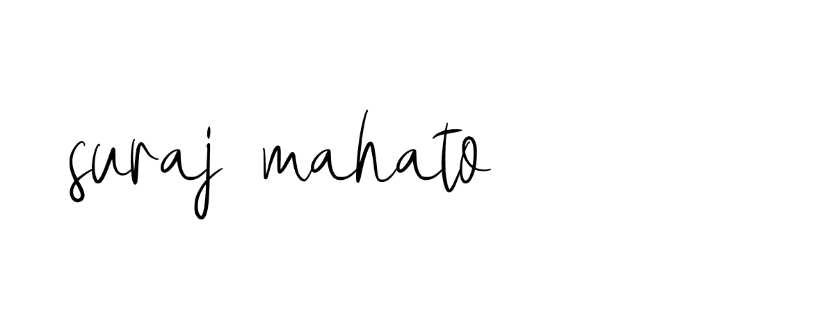 Signature of suraj-mahato