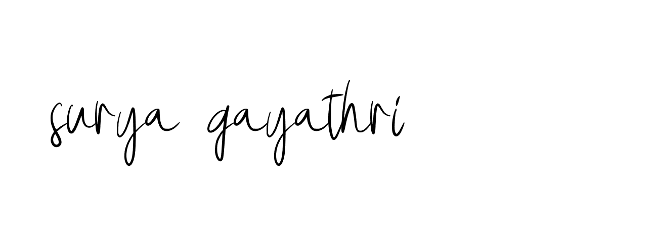 Signature of surya-gayathri