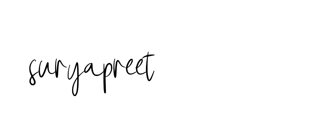 Signature of suryapreet-