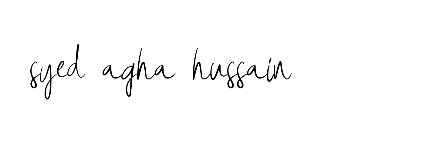 Signature of syed-agha-hussain