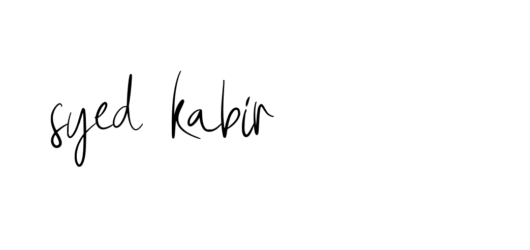 Signature of syed-kabir