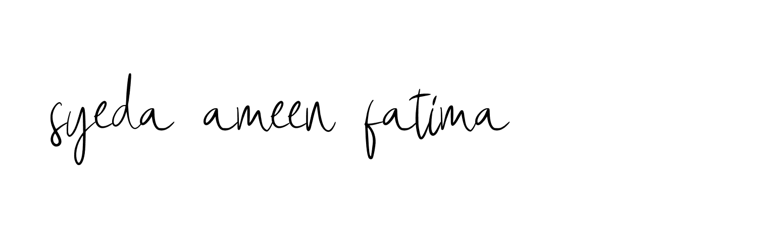 Signature of syeda-ameen-fatima