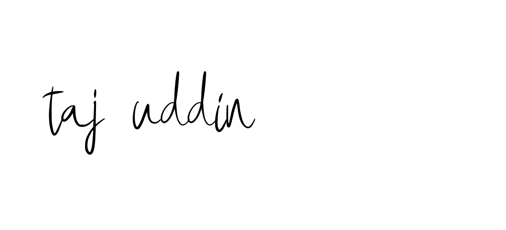 Signature of taj-uddin