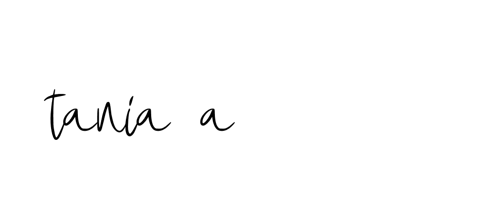 Signature of tania-a