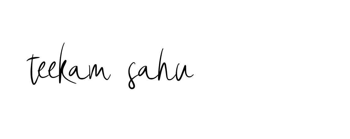 Signature of teekam-sahu