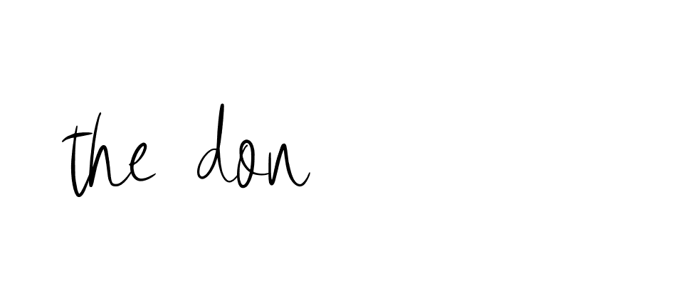 Signature of the-don