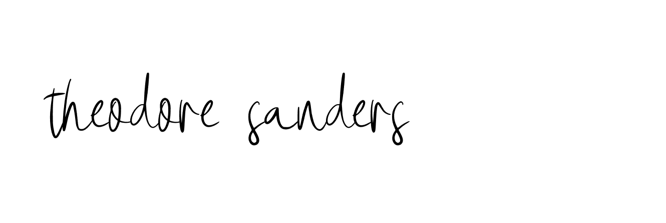 Signature of theodore-sanders