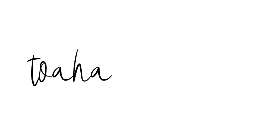 Signature of toaha