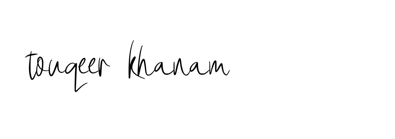 Signature of touqeer-khanam-